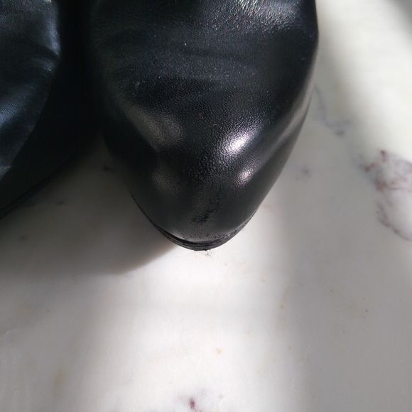 All Saints Koko black leather platform bootie size 7 - Picture 3 of 9